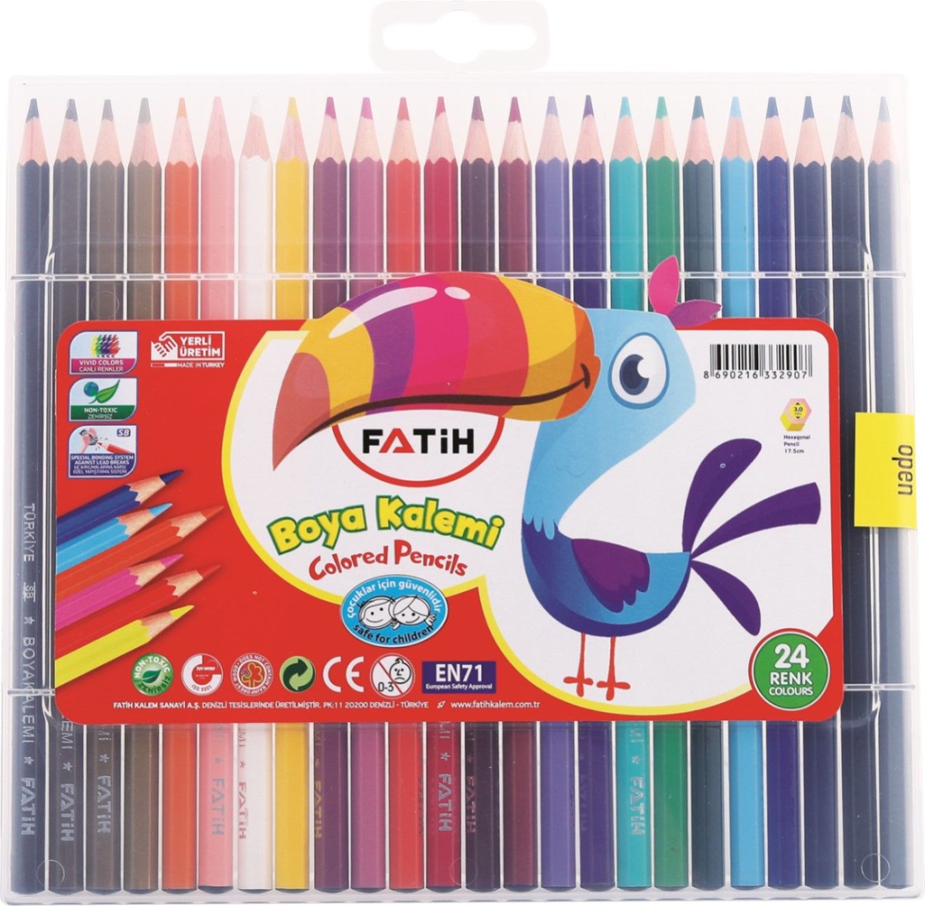 FATİH KURUBOYA MERCANLI 24 RENK ÇANTALI