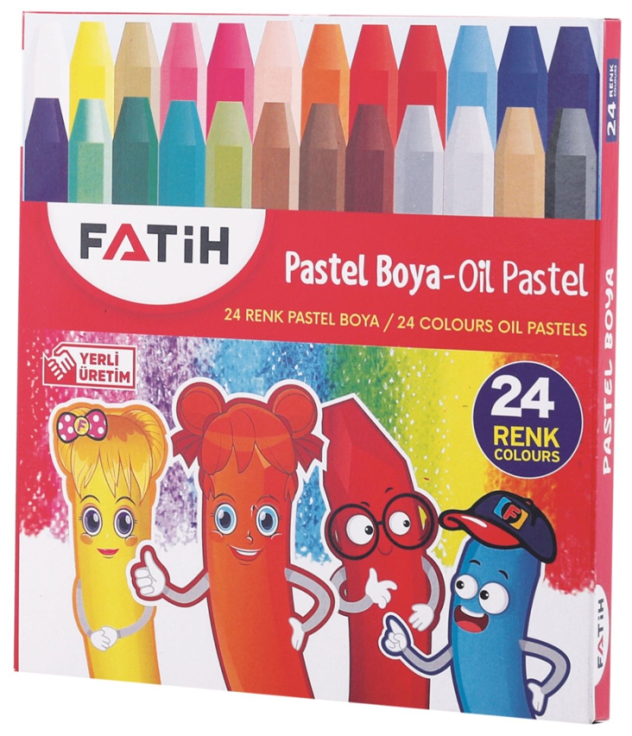 FATİH PASTEL BOYA 24 RENK KİNG SİZE (KUTULU)