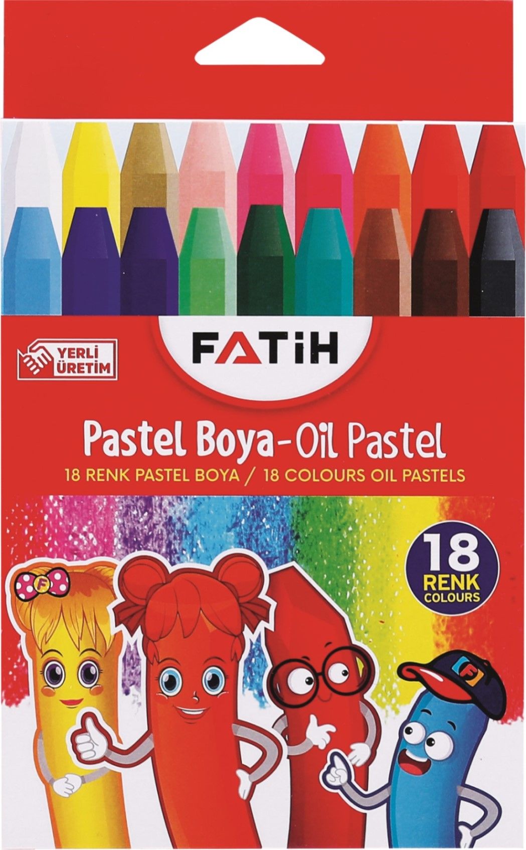FATİH PASTEL BOYA 18 RENK KİNG SİZE (KUTULU)