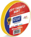 KRAF 2512G ÇİFT TARAFLI BANT 12MMX25M