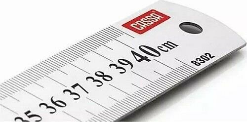 CASSA 8302 ÇELİK CETVEL 40 CM 12'Lİ KT.