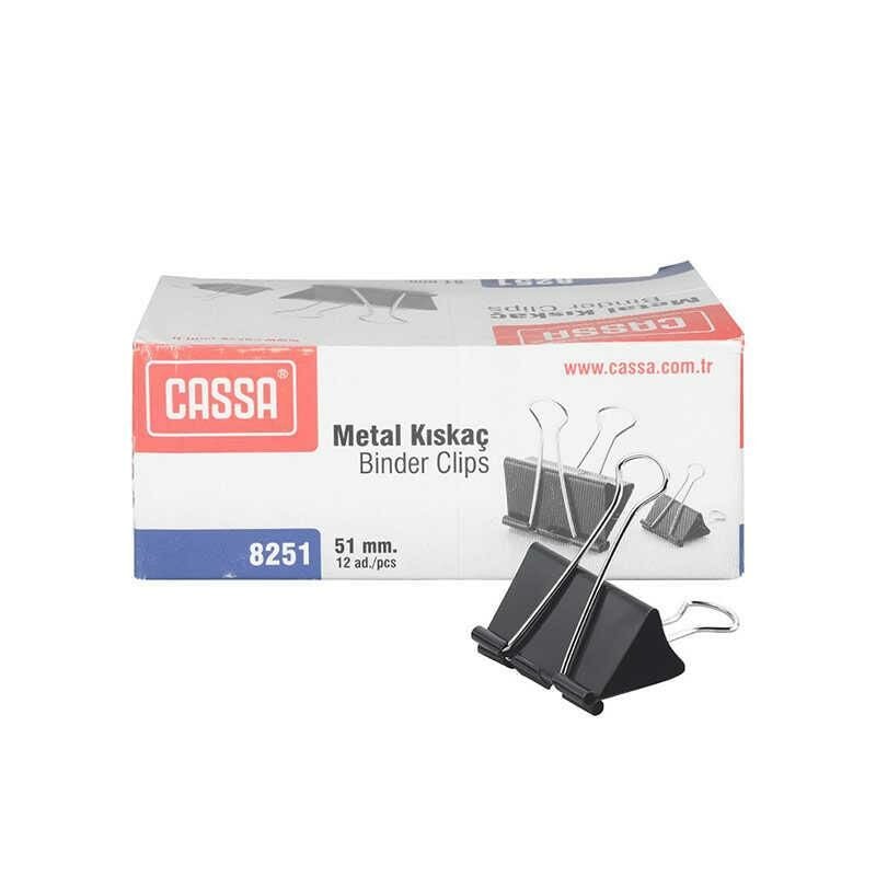 CASSA 8251 ÇELİK KISKAÇ 51 MM 12'Lİ KT.