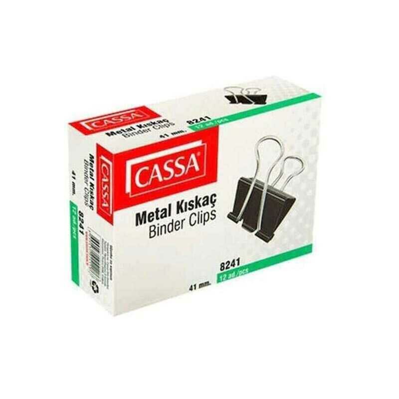 CASSA 8241 ÇELİK KISKAÇ 41 MM 12'Lİ KT.