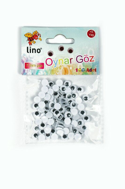 LİNO RBZ007A OYNAR GÖZ 7 MM 100 LÜ