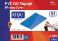 KRAF 512G CİLT KAPAĞI A4 160 MİC. 100 LÜ MAVİ