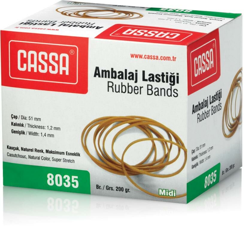 CASSA 8035 KAUÇUK PAKET LASTİĞİ 200GR MİDİ