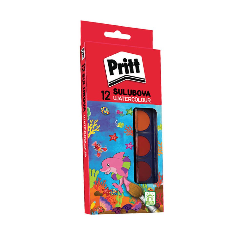 PRİTT 1047948 SULU BOYA 12 Lİ BÜYÜK TABLET