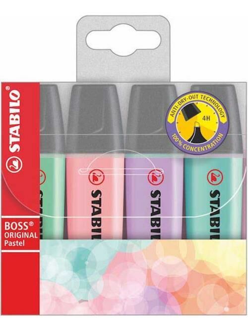 STABİLO 70/4-2 BOSS PASTEL FOSFORLU KALEM 4'LÜ