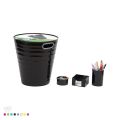 ARK 1396 ARK OFFİCE COLLECTİON SET SİYAH (ÇÖP KOVASI + KALEMLİK + KÜP NOTLUK + ATAŞLIK)