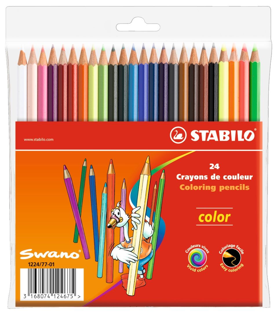 STABİLO 1924/77-01 COLOR HARTUNG KURU BOYA 24 RENK