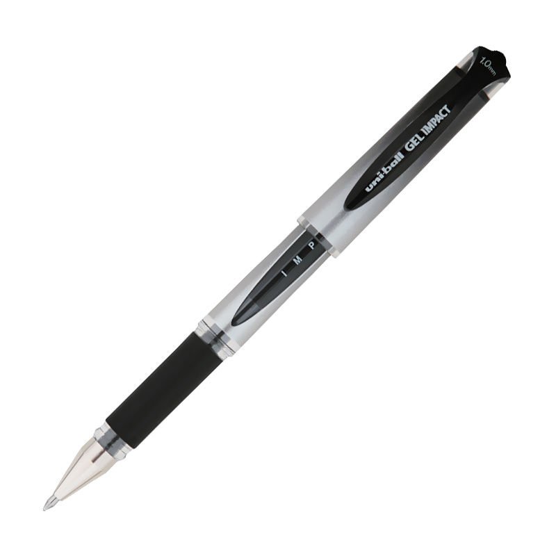 UNİ UM-153S GEL IMPACT SİYAH 12'Lİ KT.