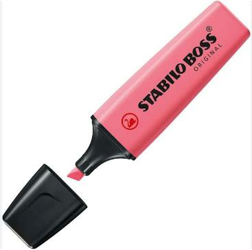STABİLO 70-150 BOSS PASTEL FOSFORLU KALEM GÜLPEMBE 10'LU KT.