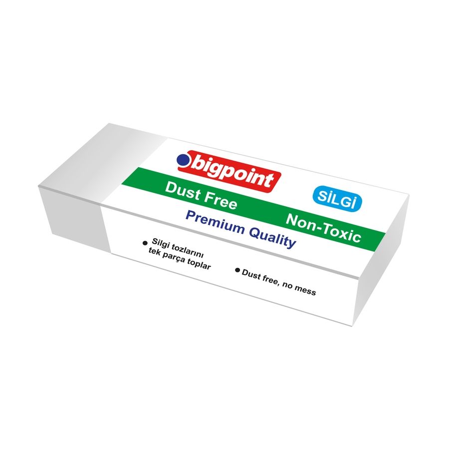 BİGPOİNT BP974-30 DUST-FREE SİLGİ BEYAZ - ORTA BOY 30'LU KUTU
