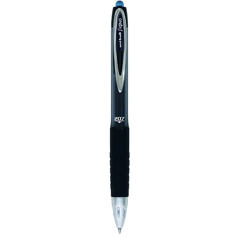 UNİ UMN-207 SİGNO JEL ROLLER MAVİ-SİYAH 07 MM 12'Lİ KT.