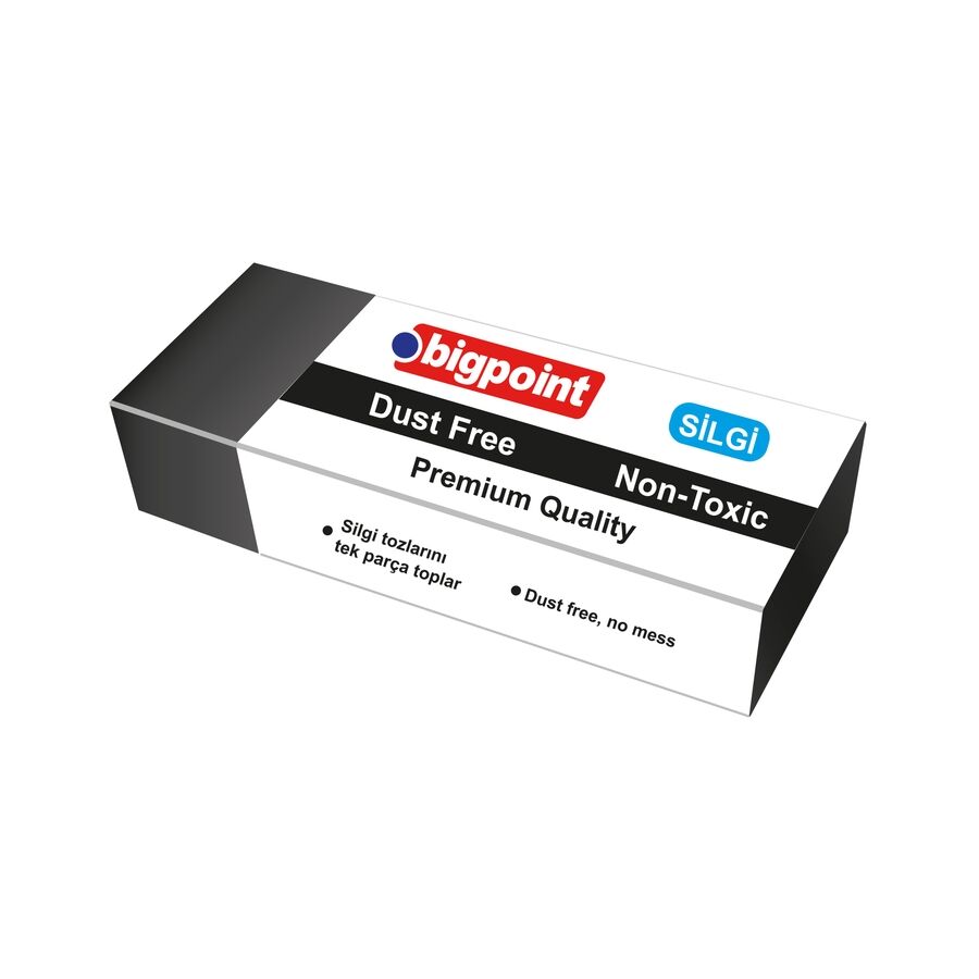 BİGPOİNT BP975-30 DUST-FREE SİLGİ SİYAH - ORTA BOY 30'LU KUTU