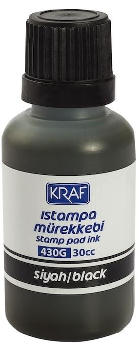 KRAF 430G ISTAMPA MÜREKKEBİ 30CC SİYAH 12'Lİ KUTU