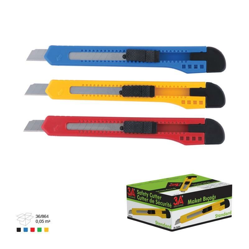 ARK 277  MAKET BIÇAĞI 9 MM 36'LI KT
