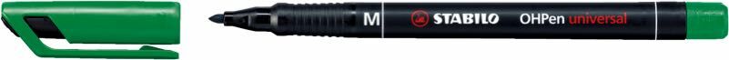 STABİLO 843/36 OHPEN ASETAT KALEMİ M 1.0 MM YEŞİL 10'LU KT.