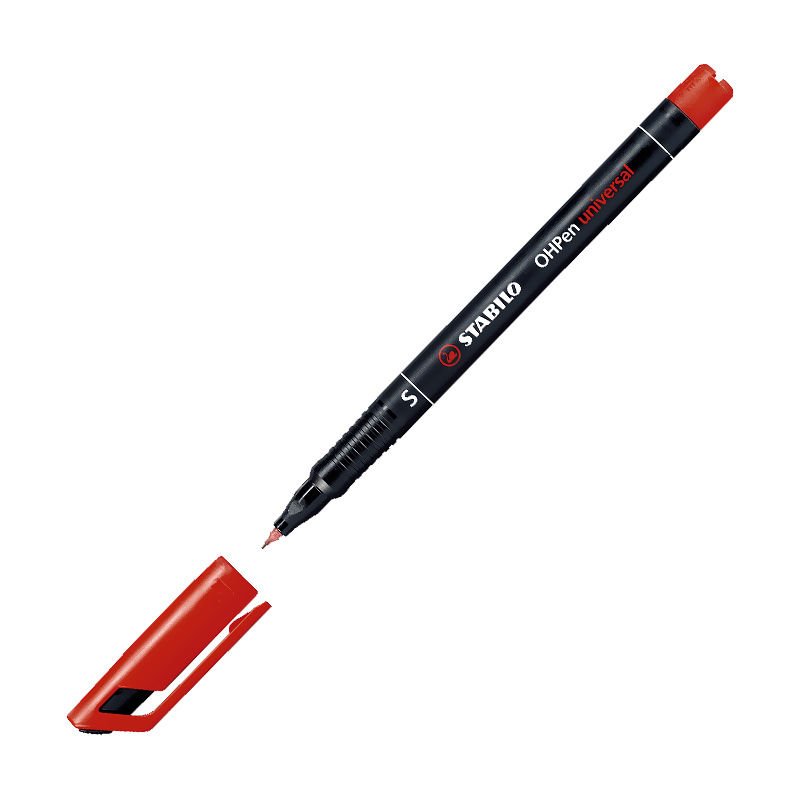 STABİLO 841/40 OHPEN ASETAT KALEMİ S 0.4 MM KIRMIZI 10'LU KT.