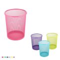 3A 1582 RENKLİ METAL PERFORE YUVARLAK ÇÖP KOVASI (285X265 MM)