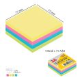 3A 1442 YAPIŞKANLI NOT KAĞIDI PASTEL RENK 75X75 MM (4 RENK X 75 ADET) 12'Lİ KT