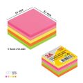 3A 1343 YAPIŞKANLI NOT KAĞIDI KÜP 51X51 MM (5 RENK X 50 ADET) 36'LI KT.