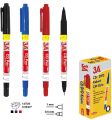 3A 1431 ÇİFT UÇLU CD KALEMİ KIRMIZI 12'Lİ KT.