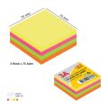 3A 1321  YAPIŞKANLI NOT KAĞIDI RENKLİ KÜP 75X75 MM 12'Lİ KT.