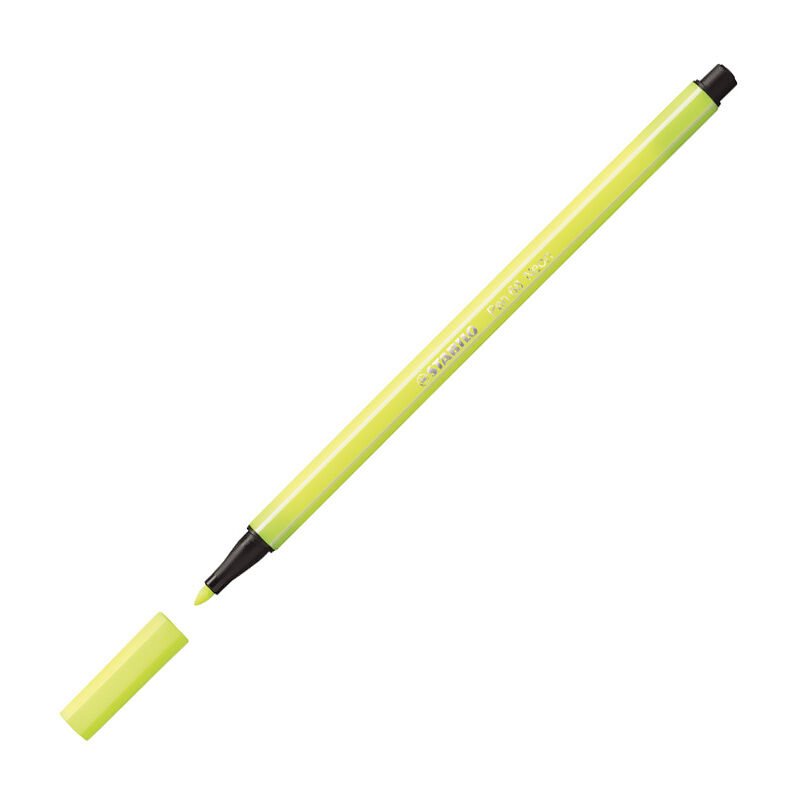 STABİLO PEN 68 KEÇE UÇLU KALEM 68-024 FLORESAN SARI 10'LU KT.