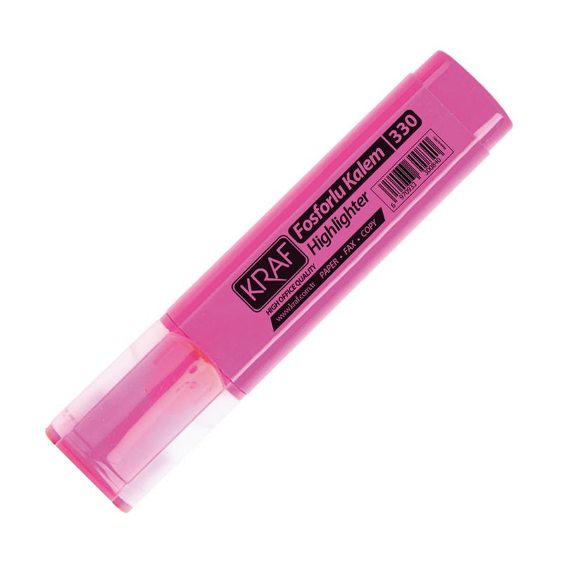 KRAF 330 FOSFORLU KALEM PEMBE 12'Lİ KT.