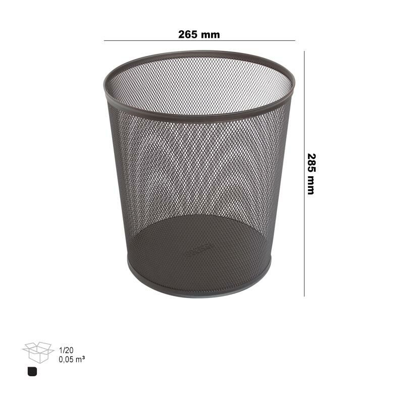 3A 1145 METAL PERFORE ÇÖP KOVASI SİYAH (265X285 MM)