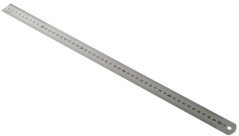 KRAF 550G ÇELİK CETVEL 50 CM INCH ÖLÇÜLÜ