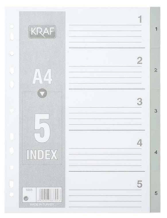 KRAF 1005 SEPARATÖR 1-5 RAKAM 50'Lİ