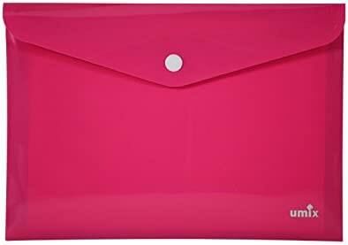 UMİXN-PE ÇITÇITLI DOSYA A4 NEON PEMBE 12'Lİ PK.