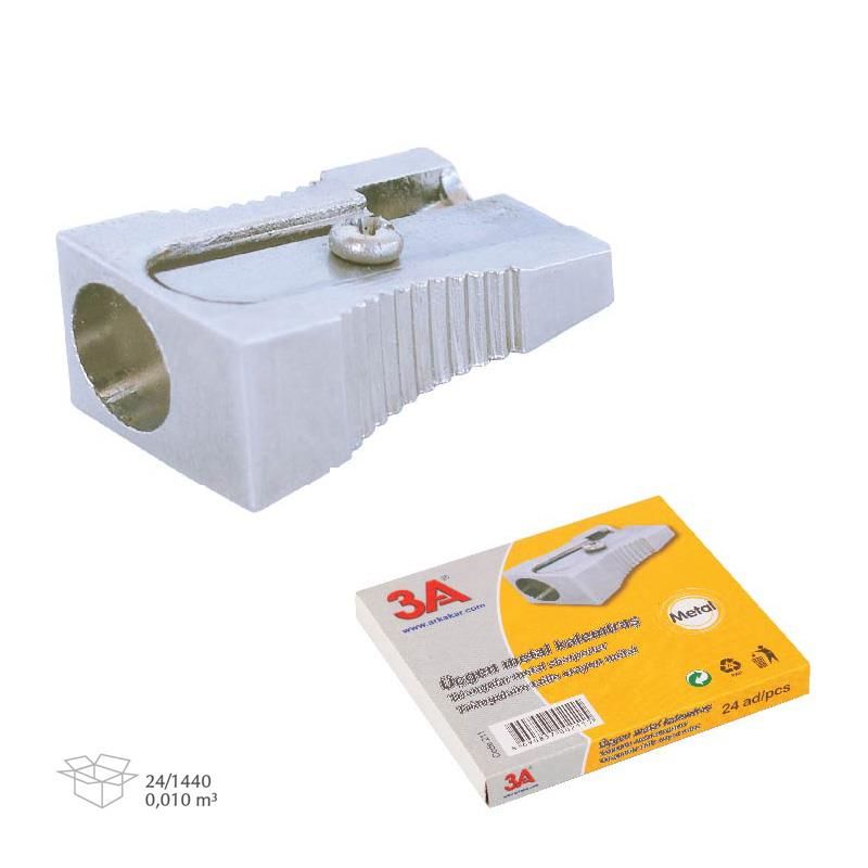 3A 211 METAL KALEMTRAŞ ÜÇGEN 24'LÜ KT.