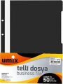 UMİX U1180P-SI-ECO A4 TELLİ DOSYA 50'Lİ SİYAH
