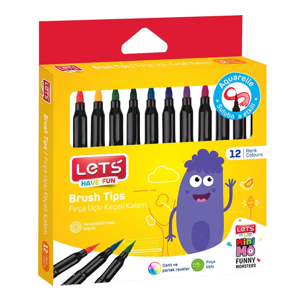 LET'S 7212 FIRÇA UÇLU KEÇELİ KALEM