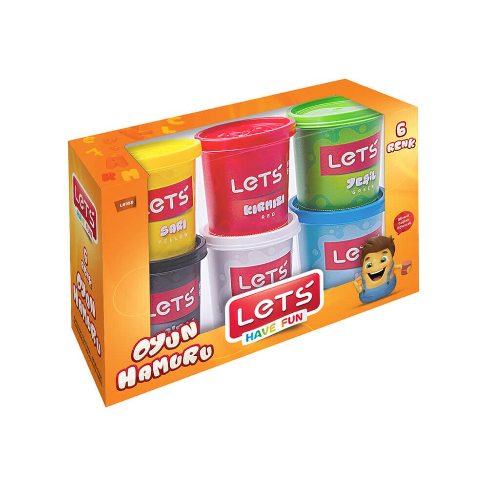 LET'S 8350 OYUN HAMURU 900 GR 6'LI SETİ