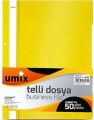 UMİX U1180P-SA PLUS A4 TELLİ DOSYA 50'Lİ SARI