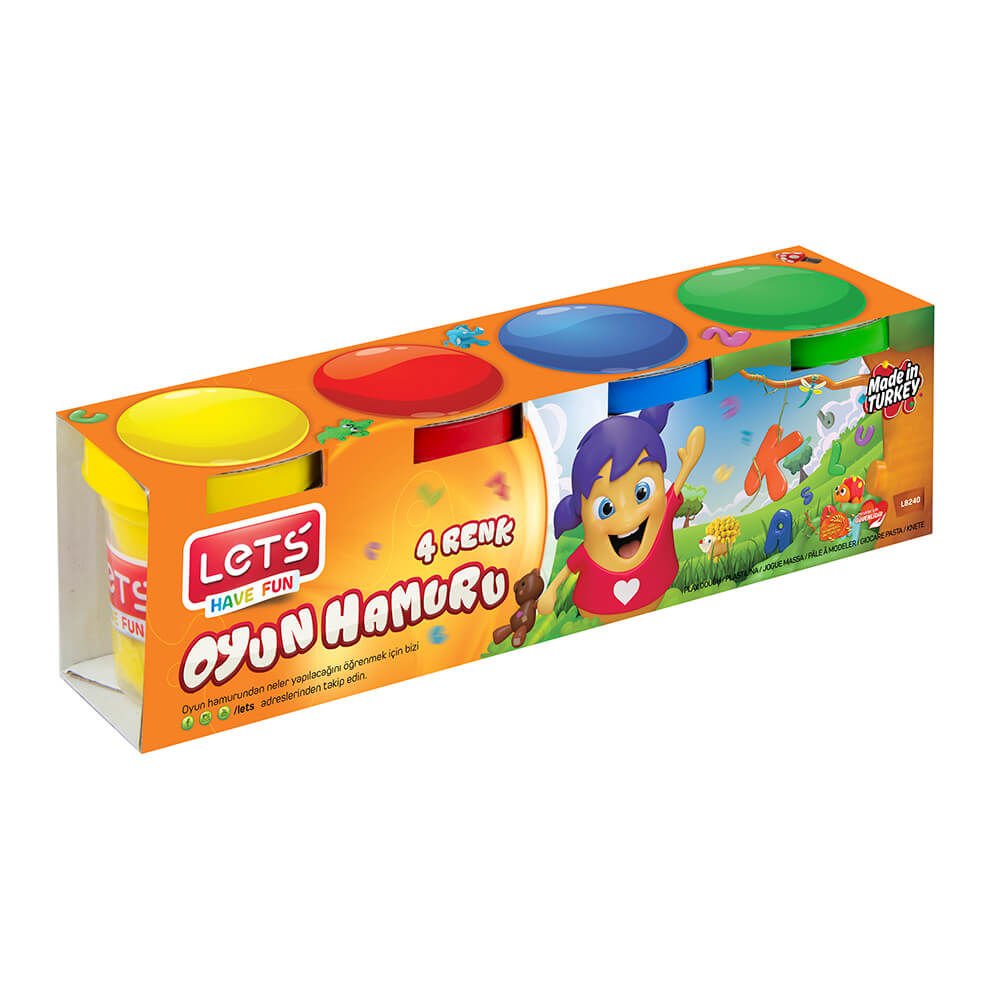 LET'S L8240 OYUN HAMURU 4 RENK -KÜÇÜK BOY