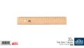 HATAS 00020 TAHTA CETVEL 20 CM TAKVİYESİZ 25'Lİ KT.