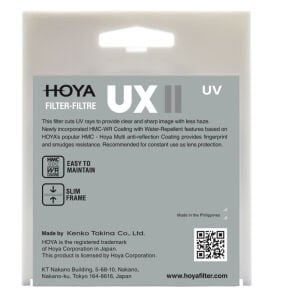 Hoya 52mm UX II UV Filtre