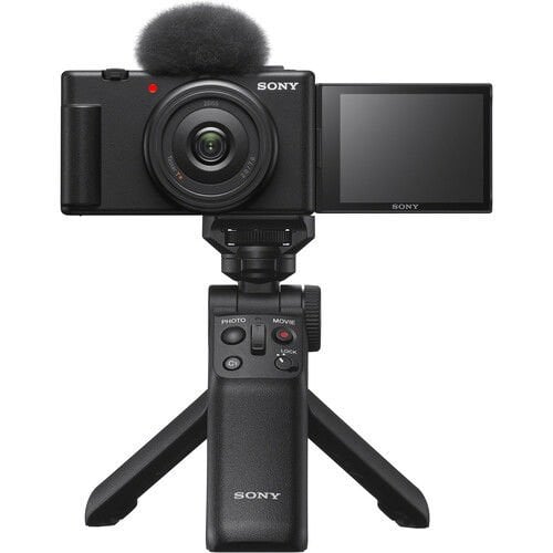 Sony ZV-1F Fotoğraf Makinesi + Sony GP-VPT2BT Çekim Kolu