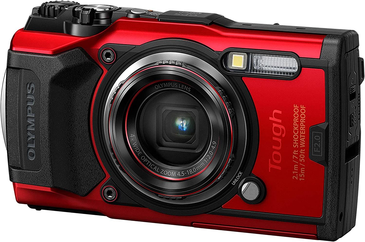 Olympus Tough TG-6 Fotoğraf Makinesi (Kırmızı)