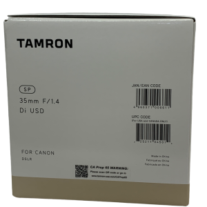 Tamron SP 35mm f1.4 Di USD Lens (Canon EF)