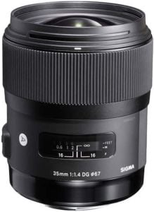 Sigma 35mm F1.4 DG HSM Art Lens (Canon EF)