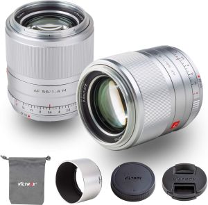 Viltrox AF 56mm f1.4 M Gümüş Lens (Canon EF-M)