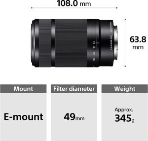 Sony E 55-210mm f4.5-6.3 OSS Lens (SEL55210)