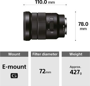 Sony E PZ 18-105mm F4 G OSS Lens (SELP18105G)