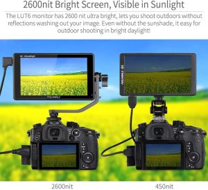 Feelworld LUT6 6inch IPS 2600 Nit 3G-SDI 4K HDMI